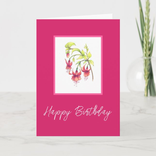 Tarjeta Fuchsias (Anverso)