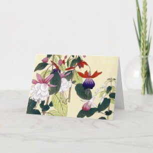 Tarjeta Fuchsias japonesas