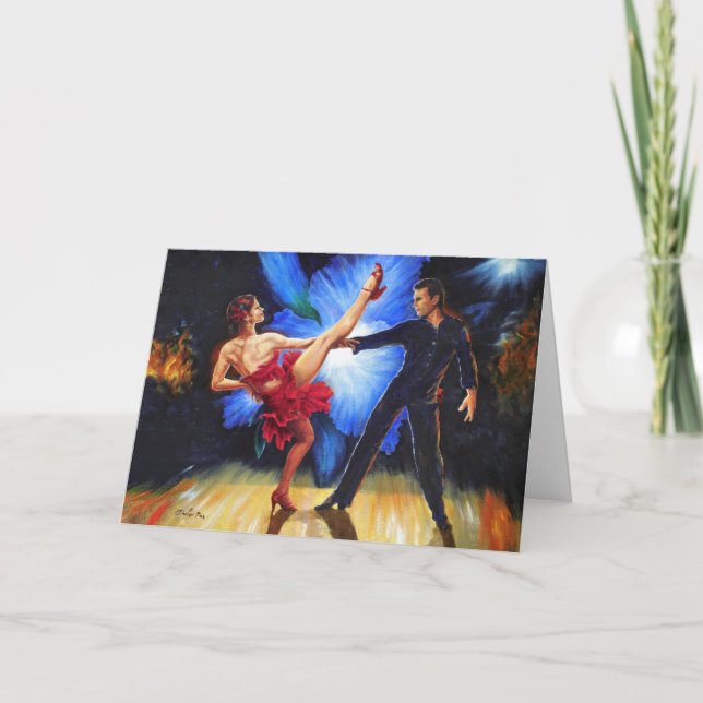 Tarjeta Fuego de orquídeas (Anverso)