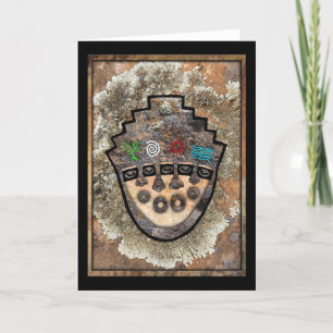 Tarjeta Fuego y agua eólicos en la Tierra