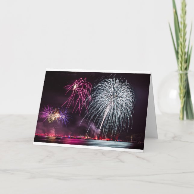 Tarjeta Fuegos artificiales (Anverso)