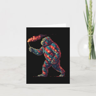 Tarjeta Fuegos Artificiales Bigfoot 4 De Julio Hombres Sas