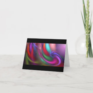 Tarjeta Fuegos artificiales del fractal que saludan y