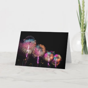 Tarjeta Fuegos artificiales en Nueva York