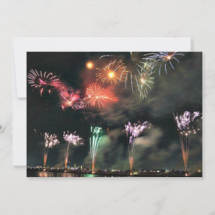 Tarjeta Fuegos artificiales espectaculares