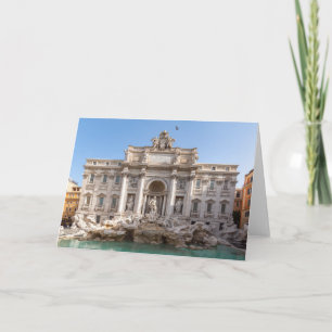 Tarjeta Fuente de Trevi al amanecer - Roma, Italia