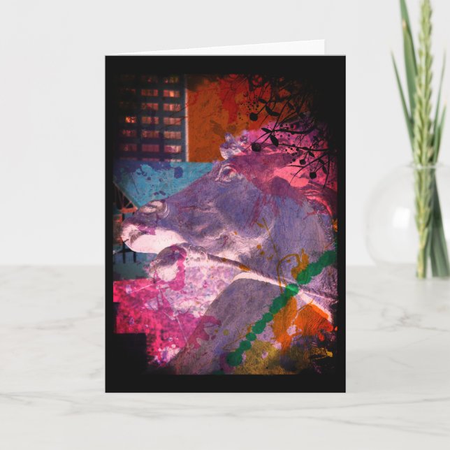 Tarjeta Fuente del caballo Kansas City Plaza (Anverso)