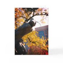 Fuente del caballo Kansas City Plaza en otoño