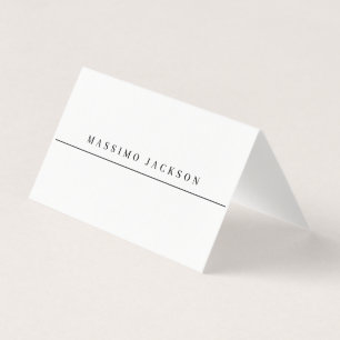 Tarjeta Fuente Serif Profesional Minimalista Elegante de M