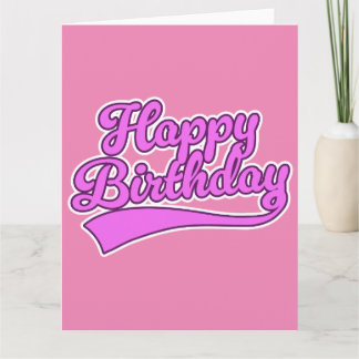Tarjeta Fuente vintage de Feliz Cumpleaños