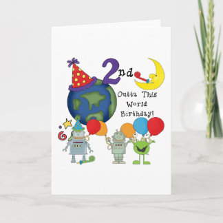 Tarjeta Fuera de este mundo camisetas de cumpleaños
