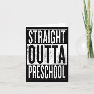 Tarjeta Fuera de preescolar Graduación de preescolar Diver