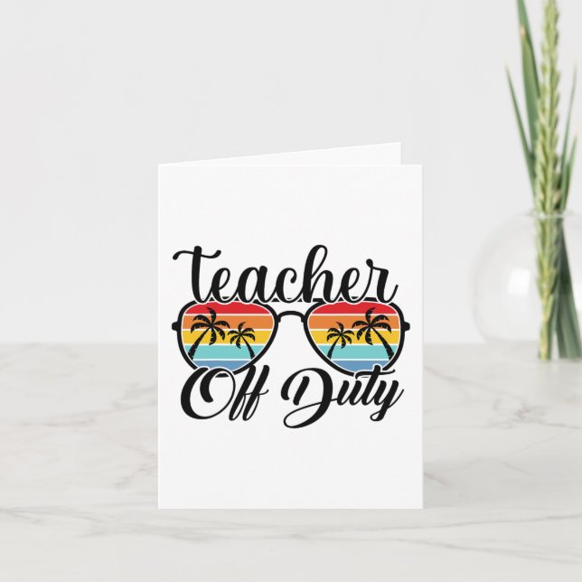 Tarjeta Fuera de servicio último día de la escuela Modo de (Anverso)