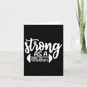 Tarjeta Fuerte Como Madre Ejerce Fitness Formar Gimnasio G