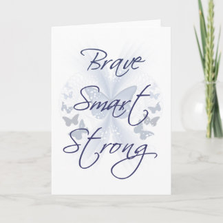Tarjeta Fuerte elegante valiente
