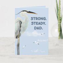 Fuerte Papá Estable – Día del Padre Garza Azul Gra