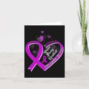 Tarjeta Fuerte resistencia Fibromialgia Conciencia Guerrer