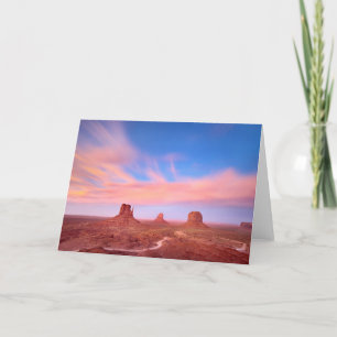 Tarjeta Fuertes vientos sobre el valle del desierto