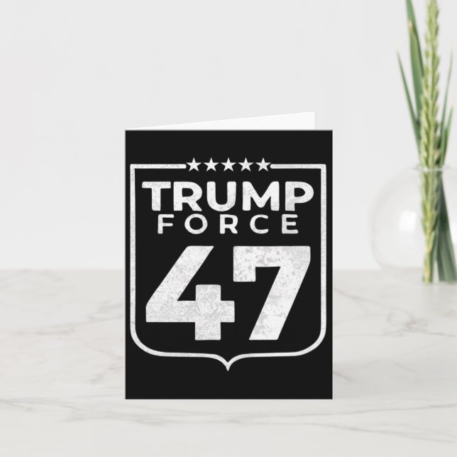 Tarjeta Fuerza Trump 47  (Anverso)
