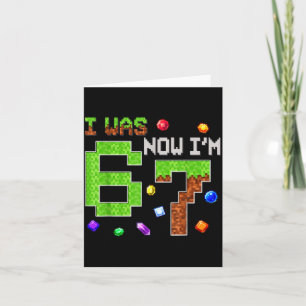 Tarjeta Fui 6 Ahora Soy 7 Seis Siete Cumpleaños 7 Años Niñ