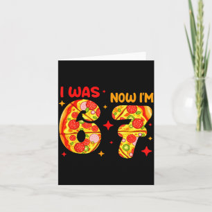 Tarjeta Fui 6 Ahora Soy 7 Zza Cumpleaños Tema De 7 Años