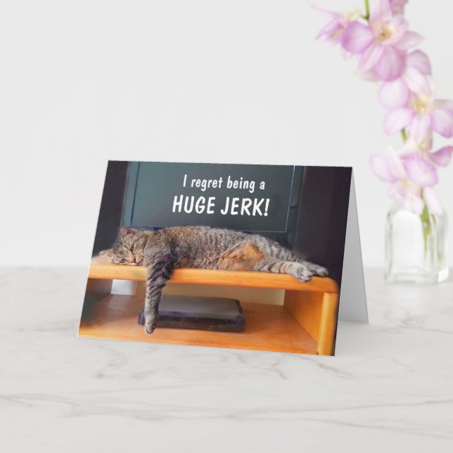 Tarjeta Fui Una Disculpa De Jerk (Orquídea)
