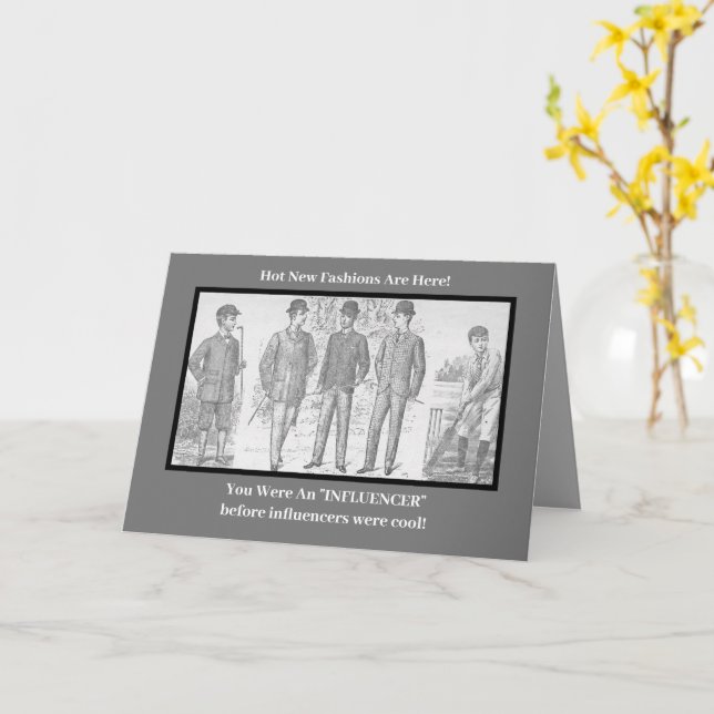 Tarjeta "Fuiste Influenciador Antes De Que Fuera Guay". (flor amarilla)