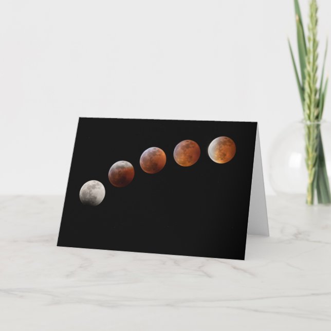 Tarjeta Full Moon Phases Total Lunar Eclipse | Colorado (Anverso)