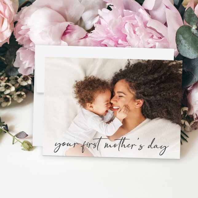 Tarjeta Full Photo First Mother's Day (Subido por el creador)