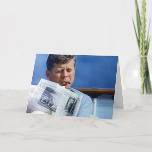 Tarjeta Fumar John F. Kennedy