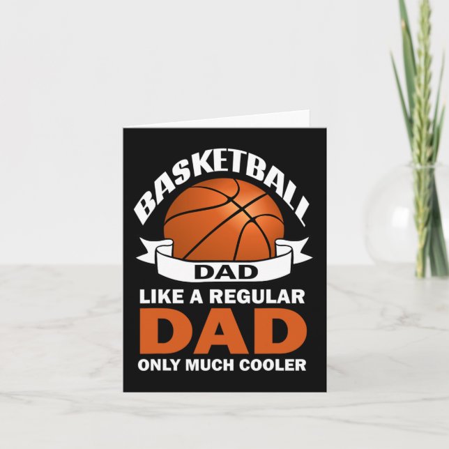 Tarjeta Fun Basketball a papá le gusta mucho solo a papá c (Anverso)