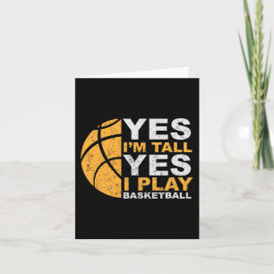 Tarjeta Fun Basketball Sí soy el mejor jugador de balonces