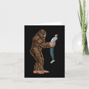 Tarjeta Fun Bigfoot Encontró A Un Tipo Y Lo Recogió - Sasq