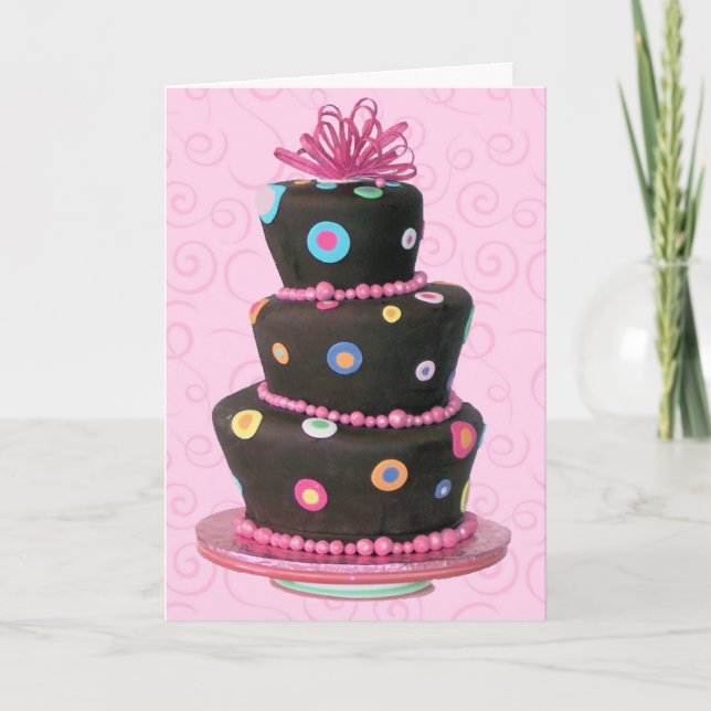 Tarjeta Fun Birday Cake Card (Anverso)