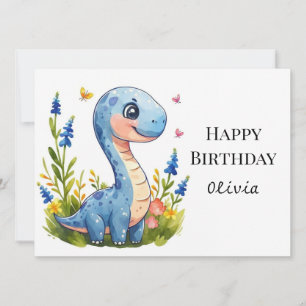 Tarjeta Fun Boho Dino Cumpleaños