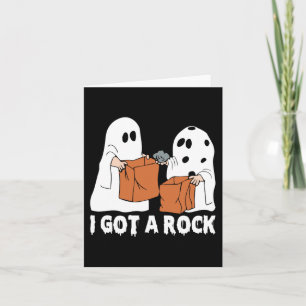 Tarjeta Fun Boo Ghost Scary Tengo Una Halloween De Rock
