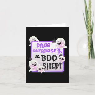 Tarjeta Fun Boo Halloween La Sobredosis De Fármacos Fantas