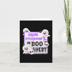 Tarjeta Fun Boo Halloween La Sobredosis De Fármacos Fantas