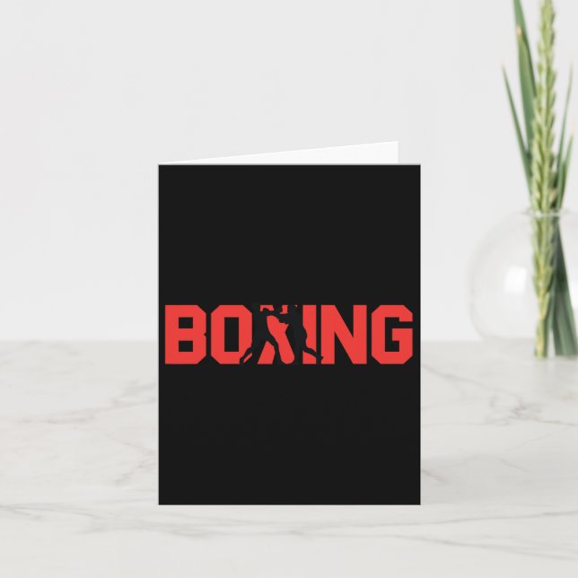 Tarjeta Fun Boxeador Asociado de Negocios Sparring (Anverso)