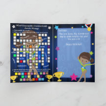 Fun Brown Chicas Gimnasia Mensaje Secreto Cumpleañ