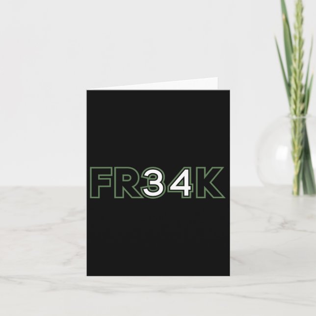 Tarjeta Fun Bysketbyll Bbyll Freak (Anverso)