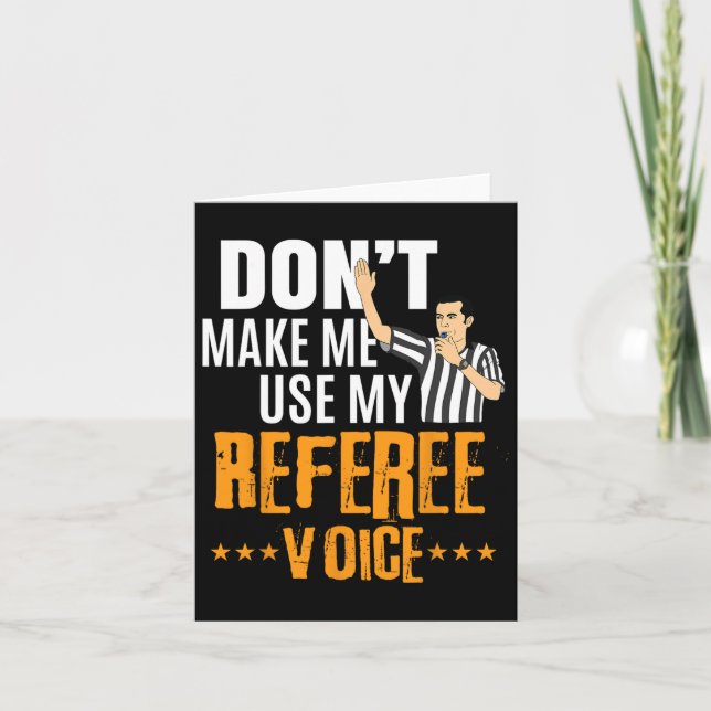 Tarjeta Fun Bysketbyll Ref Hoops - Referente de Bysketbyll (Anverso)