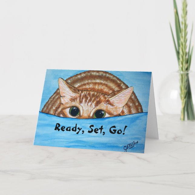 Tarjeta Fun Cat Birday Card (Anverso)