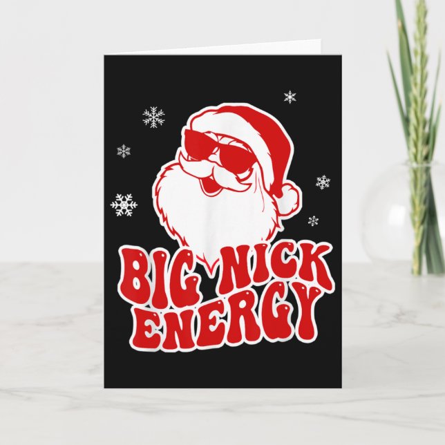 Tarjeta Fun Christmas Big Nick Energy Santa Naughty Adult  (Anverso)