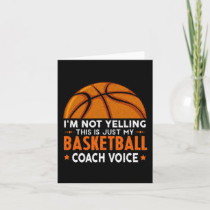 Tarjeta Fun Coach Basketball Lover