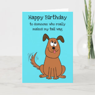 Tarjeta Fun Dog Partner Lover Spouse Cute Flirty Cumpleaño