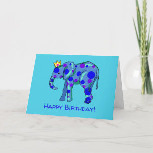 Tarjeta Fun Elephant Birthday Card