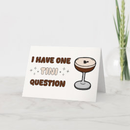 Tarjeta Fun Espresso Martini Cute única y divertida dama d