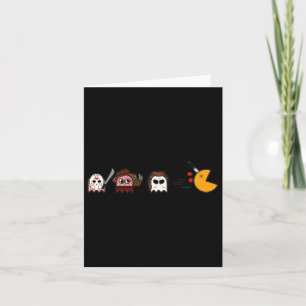Tarjeta Fun fantasmas parodian a Halloween Gamer Horror Mo