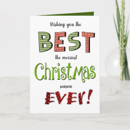 Tarjeta Fun fun de Navidades más afortunados saludo con es